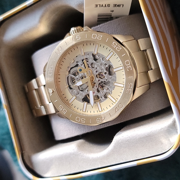 NEW 22mm Automatic Gold Fossil watch 22mm - Picture 10 of 10
